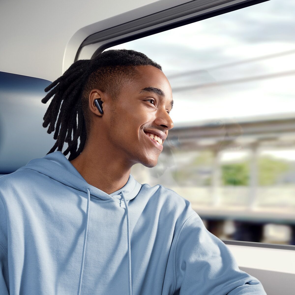 Reduce Noise by Up to 98.5% with Soundcore Liberty 4 NC True Wireless Earbuds  