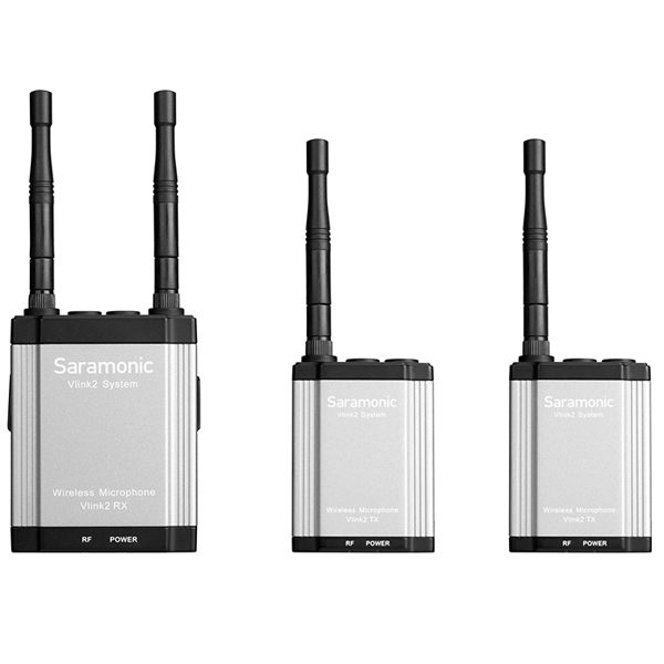 Saramonic Vlink2 Kit2 TX TX RX 2.4GHz Wireless Microphone System