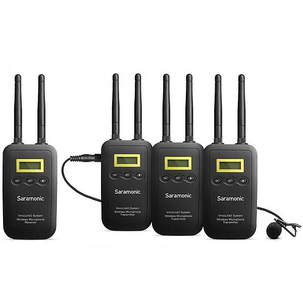 Saramonic VmicLink5 RX TX TX TX Three Channel 5.8GHz Wireless