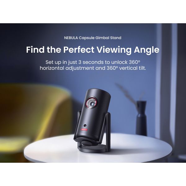 Nebula Capsule 3 Mini Projector with Gimbal Stand