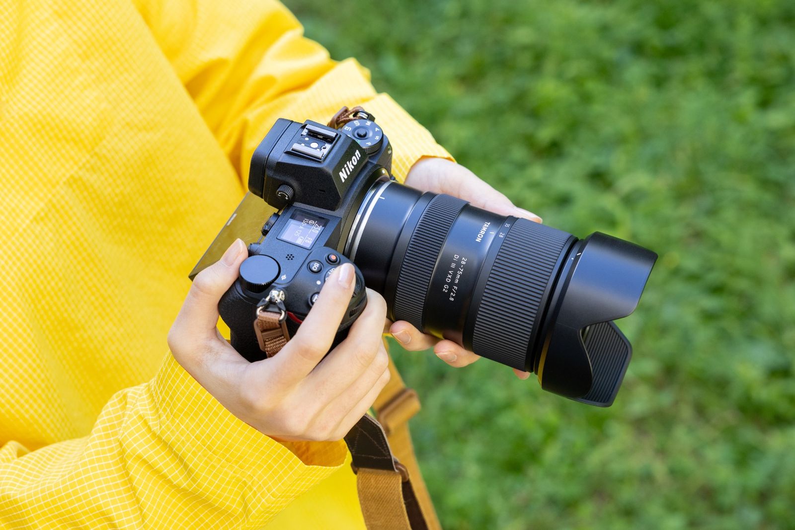 Tamron lens mounted on a Nikon camera